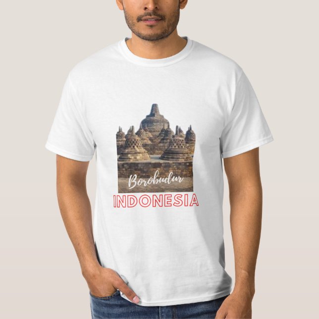 T - Shirt borobudur Indonesien (Vorderseite)