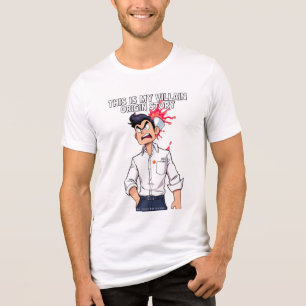 T-Shirt – Böser Büro-Typ Cartoon-Tee Tri-Blend Shirt