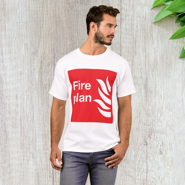T - Shirt "Brandplan - Schilder (Von Creator hochgeladen)