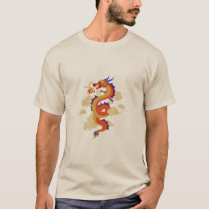 T-Shirt Breathe Fire, Find Fortune Drachen-T-Shirt