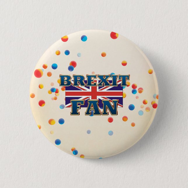 T-SHIRT Brexit Fan Button (Vorderseite)