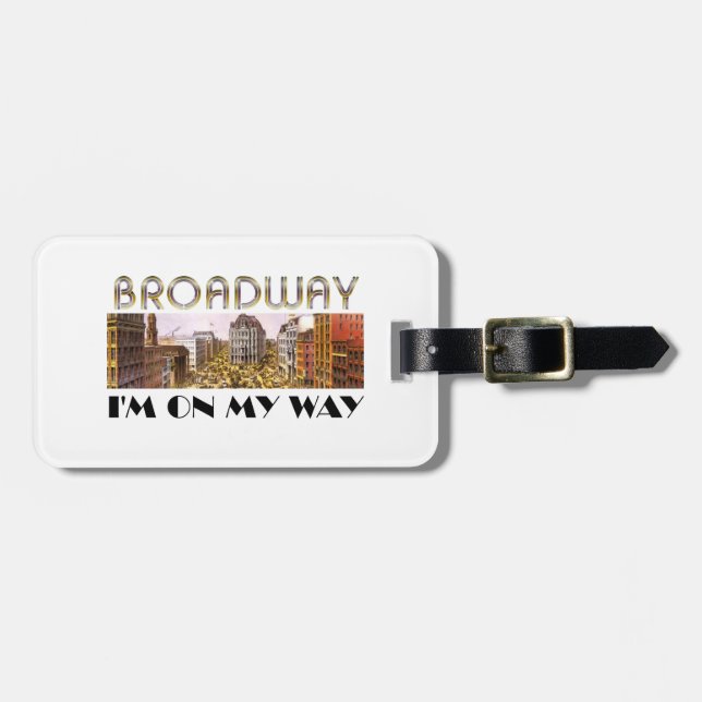 T-SHIRT Broadway-Stern Gepäckanhänger (Vorderseite horizontal)