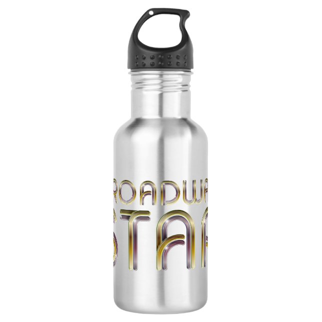 T-SHIRT Broadway-Stern Trinkflasche (Vorderseite)