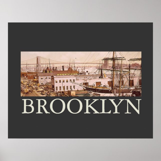 T-SHIRT Brooklyn Poster (Vorne)