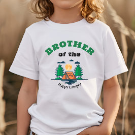 T-Shirt Bruder Happy Camper Kindergeburtstagsfeier