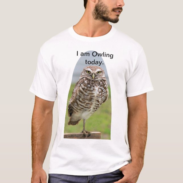 T-Shirt, Burrowing Owl T-Shirt (Vorderseite)