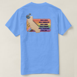 T-Shirt 'California 100% Liebe 100% Gleichheit Sto