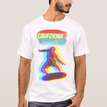 T- Shirt california, cooler surfer
