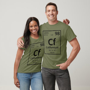 T - Shirt Californium Element (schwarz)