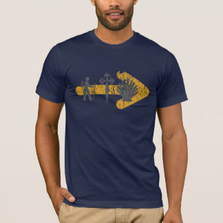 T - Shirt Camino Des Santiago (blau)
