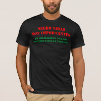 T - Shirt - Camiseta - Schwarze Vidas Sohn