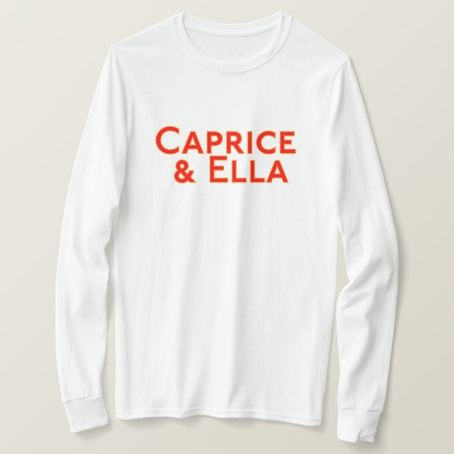 T-Shirt "Caprice & Ella Long Sleeve" (Design vorne)
