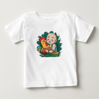 T-Shirt | Chloe Baby hugs the Rooster