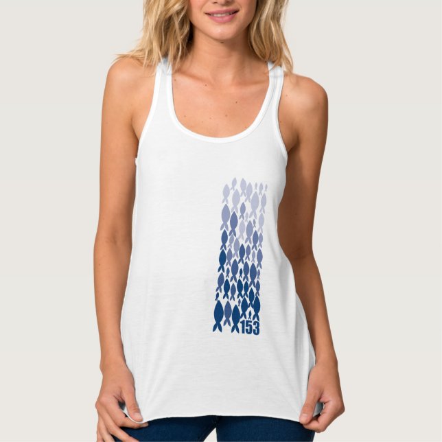 T-shirt christliches - 153 FISCHE Tank Top (Vorderseite)