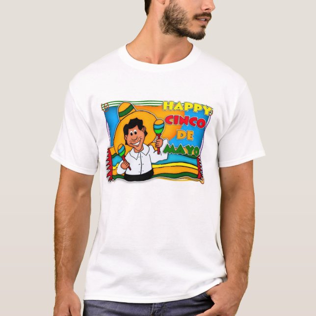 T-Shirt Cinco Des Mayo für Männer (Vorderseite)