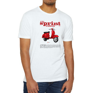 T-Shirt Classic Scooter V-150 Sprint V Rot