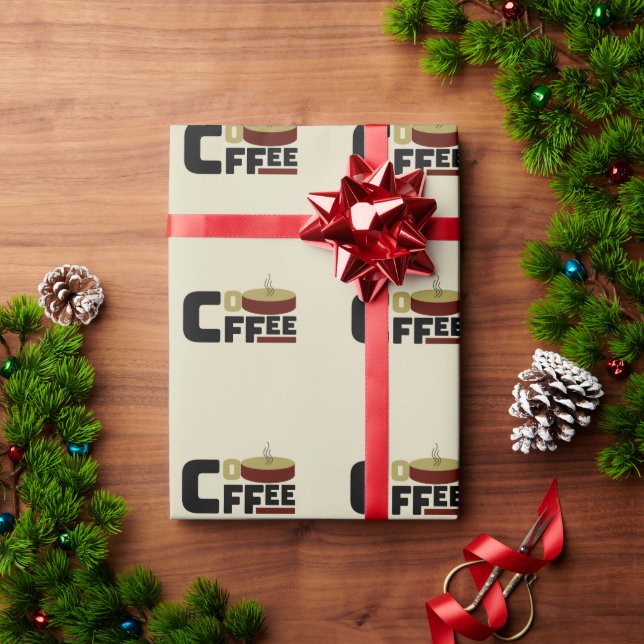 T - Shirt "Coffee Lover's Club" Geschenkpapier (Feiertagsgeschenk)