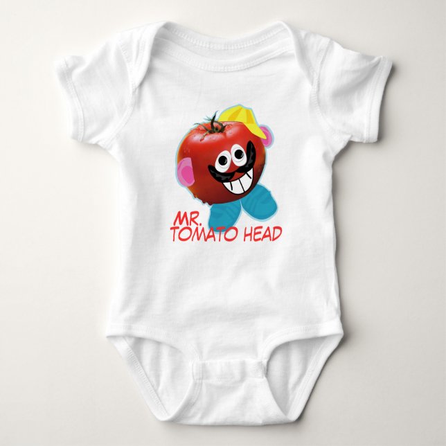 T-Shirt Comic Herrn Tomato Head Baby Strampler (Vorderseite)