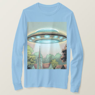 T - Shirt Comic Style UFO Image