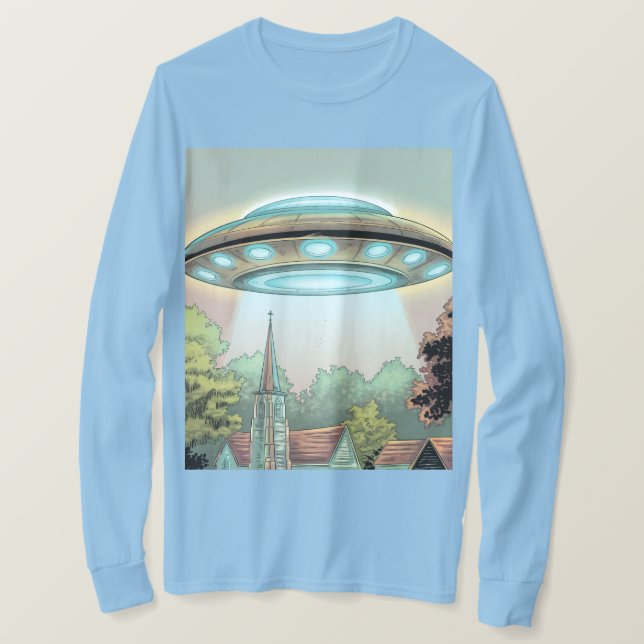 T - Shirt Comic Style UFO Image (Design vorne)