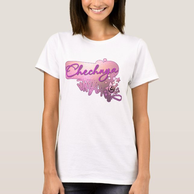 T-shirt Cool Chechnya pink (Vorderseite)