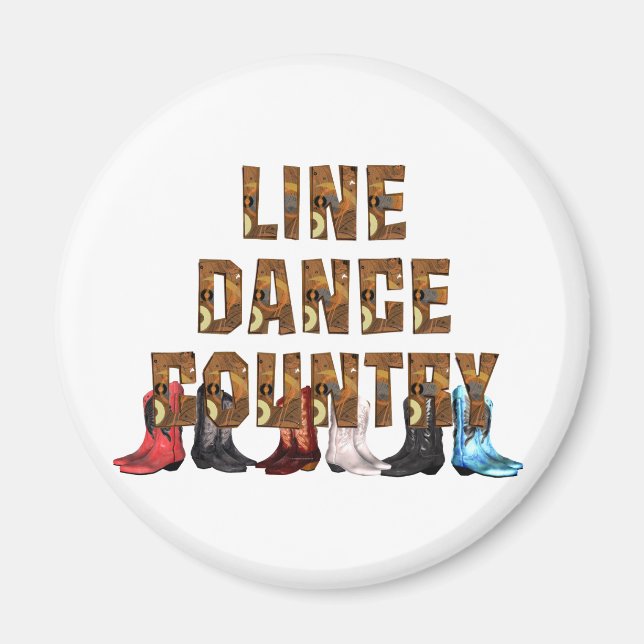 T-SHIRT Country Line Dance Magnet (Vorne)