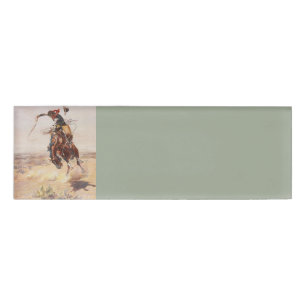 T-SHIRT Cowboy-Leben Namenschild