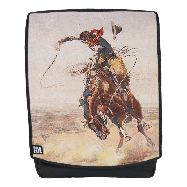 T-SHIRT Cowboy-Leben Rucksack (Vorderseite)