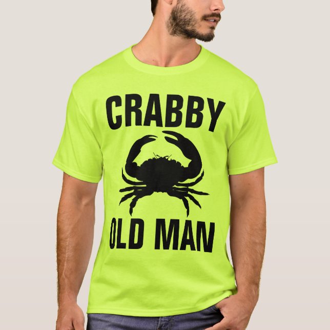 T - Shirt "CRABBY": Männer über dem HÜGEL (Vorderseite)