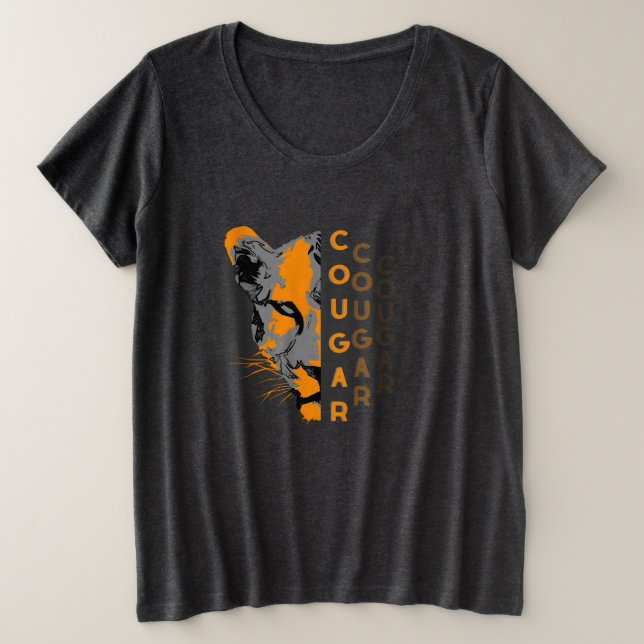 t-shirt Custom cougar (Design vorne)