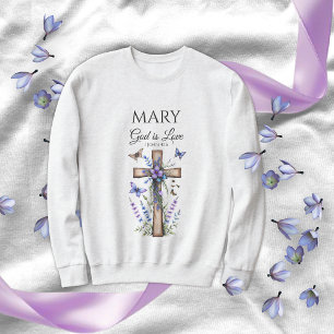 T-Shirt "Custom Name Faith" – Bibelvers "God Is Lo Tri-Blend Shirt