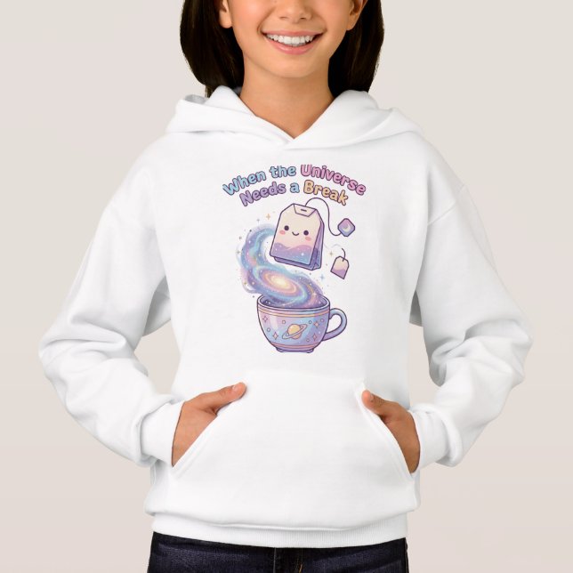 T-Shirt Cute Cosmic Kawaii T-Shirt Hoodie (Vorderseite)