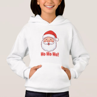 T-Shirt Cute Santa Face Hoodie
