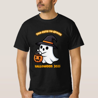 T-Shirt Cute Spook | Minimalist Kawaii Ghost Hallo