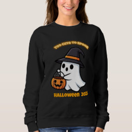 T-Shirt Cute Spook | Minimalist Kawaii Ghost Hallo Sweatshirt