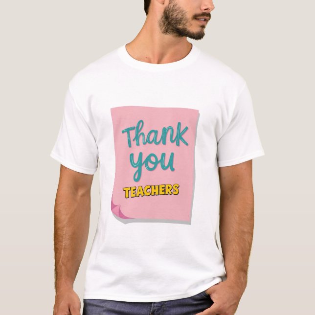 T - Shirt danke Ihnen, Lehrer (Vorderseite)