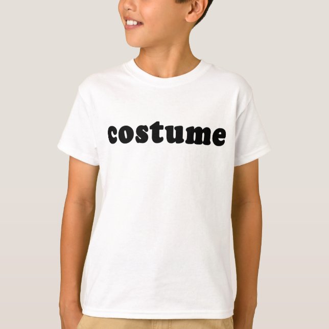T Shirt, das gerade sagt COSTUME T-Shirt (Vorderseite)