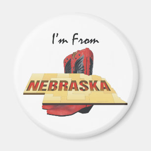 T-SHIRT, das ich aus Nebraska bin Magnet
