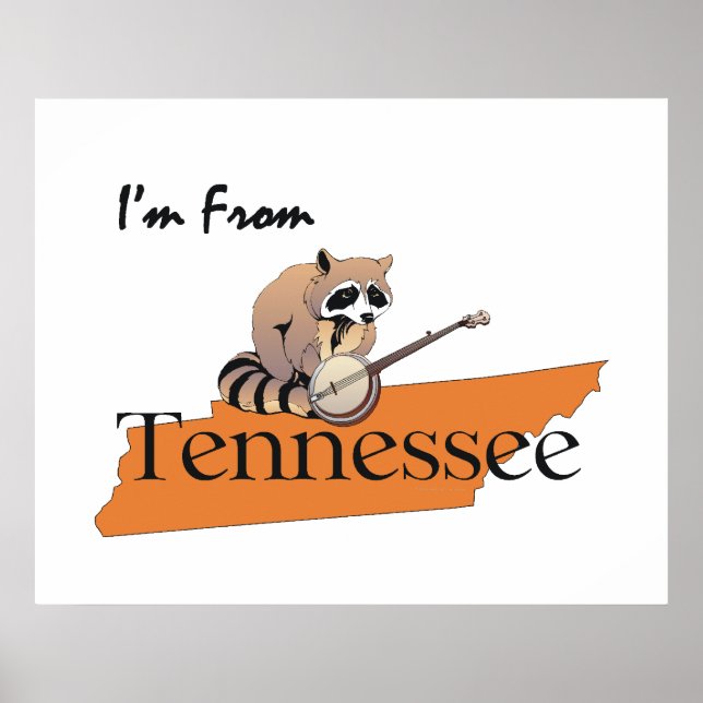 T-SHIRT, das ich aus Tennessee komme Poster (Vorne)