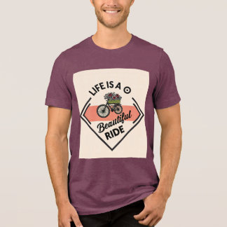 T-Shirt Das Leben Ist Eine Schöne Reise Tri-Blend Shirt