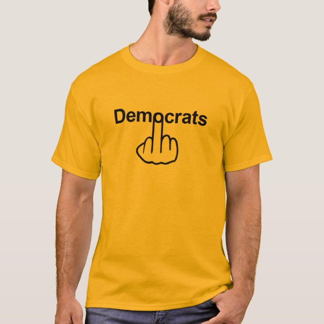 T - Shirt Demokraten Drehte (Vorderseite)
