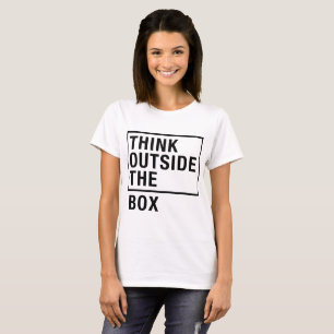 T - Shirt denken Sie außerhalb der Box, Tumbler Te
