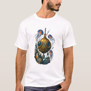T-Shirt der Abyssal Bathysphere Expedition im Retr