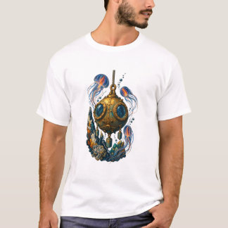 T-Shirt der Abyssal Bathysphere Expedition im Retr