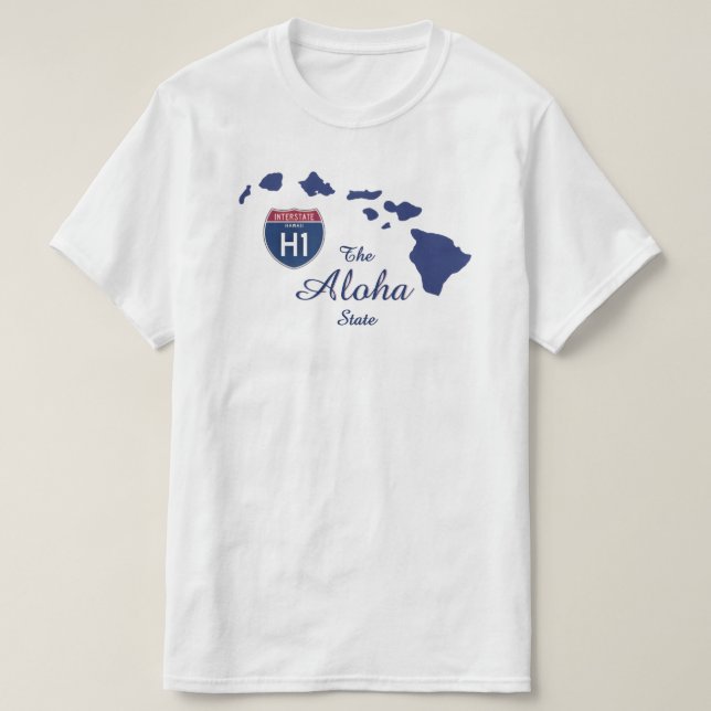 T-Shirt - Der Aloha-Staat (Design vorne)