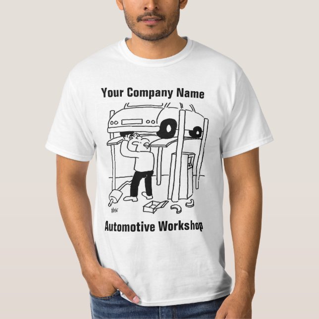 T - Shirt der Automobilwerkstatt (Vorderseite)