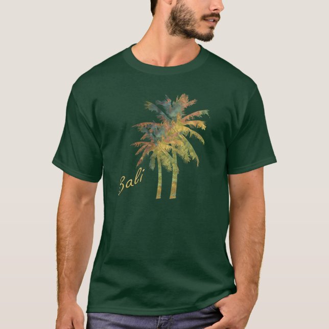T - Shirt der Batik Palmen (Vorderseite)