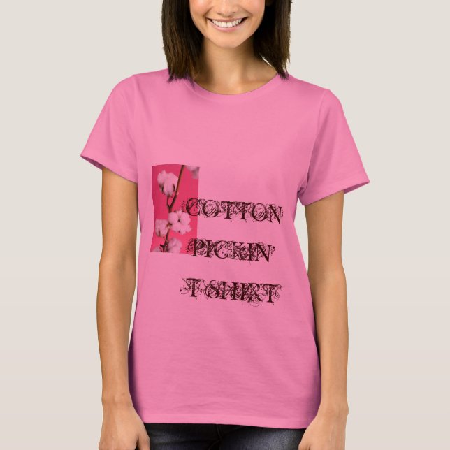 T - SHIRT DER BAUMWOLLEPICKIN (Vorderseite)