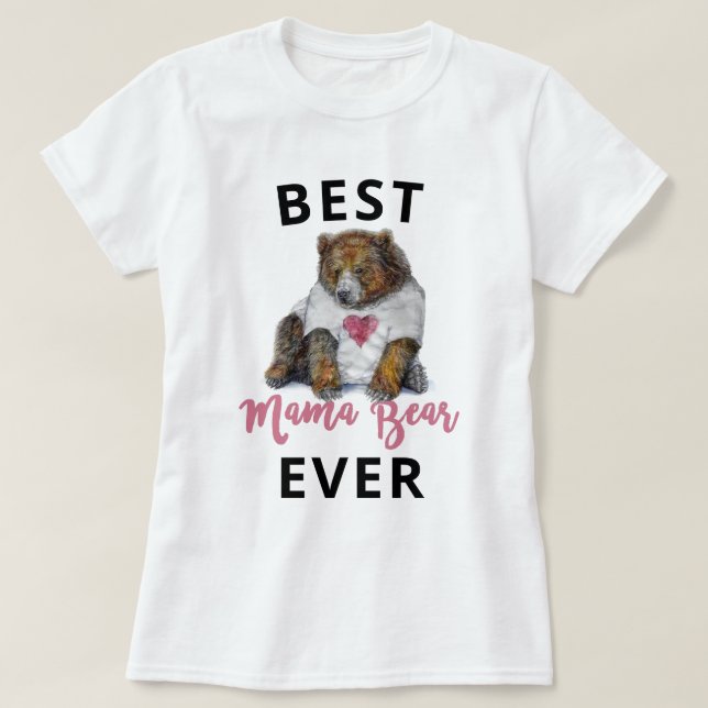 T - Shirt der besten Mama-Bären (Design vorne)