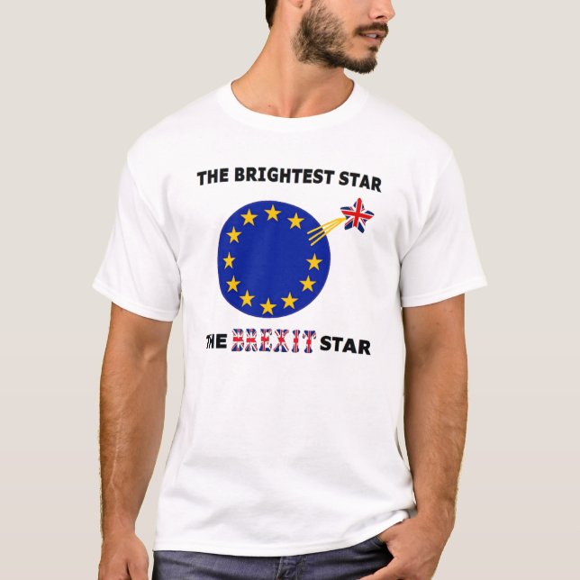 T - Shirt der britischen Brexit-Star-Flagge (Vorderseite)